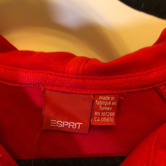 Esprit Red Short Sleeve hoodie - Picture 3 of 7